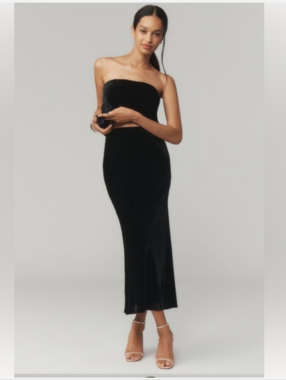 Anthropologie | The Tilda Maxi Slip Skirt: Velvet Edition, Medium - NWT